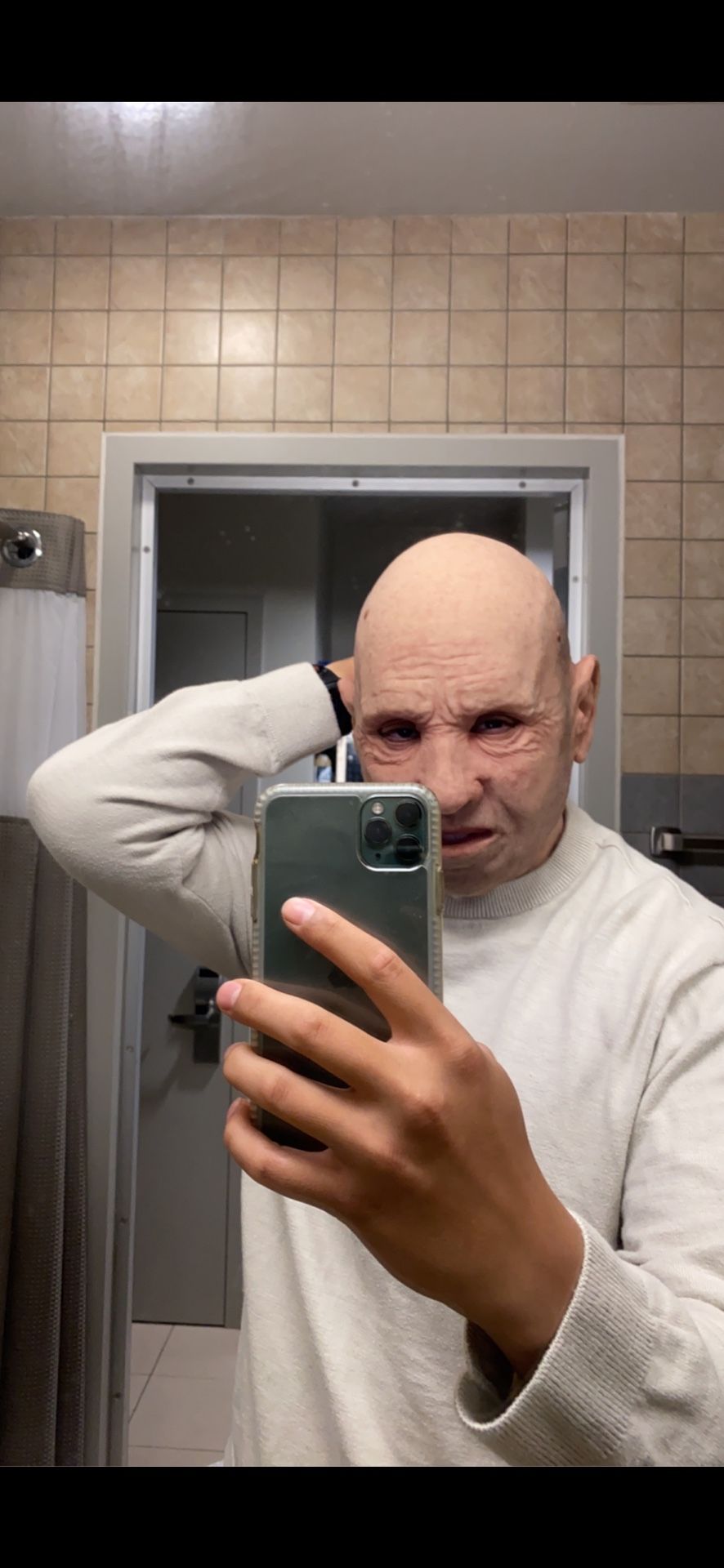 Halloween Hyper Realistic Old Man Silicone Mask