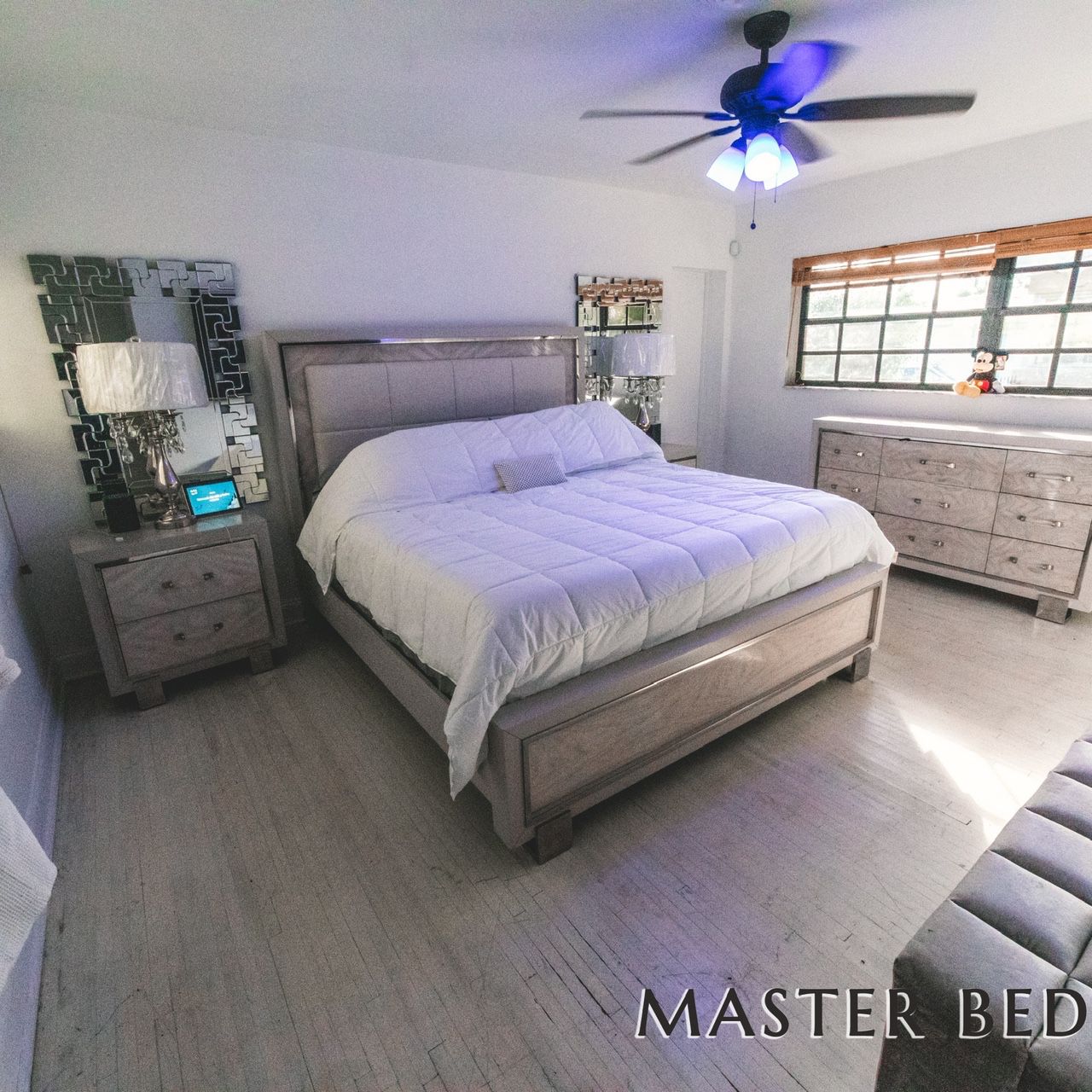 Master Bedroom 5 Piece Set - Dresser & Night Tables Included Mattress Too FULL SET 