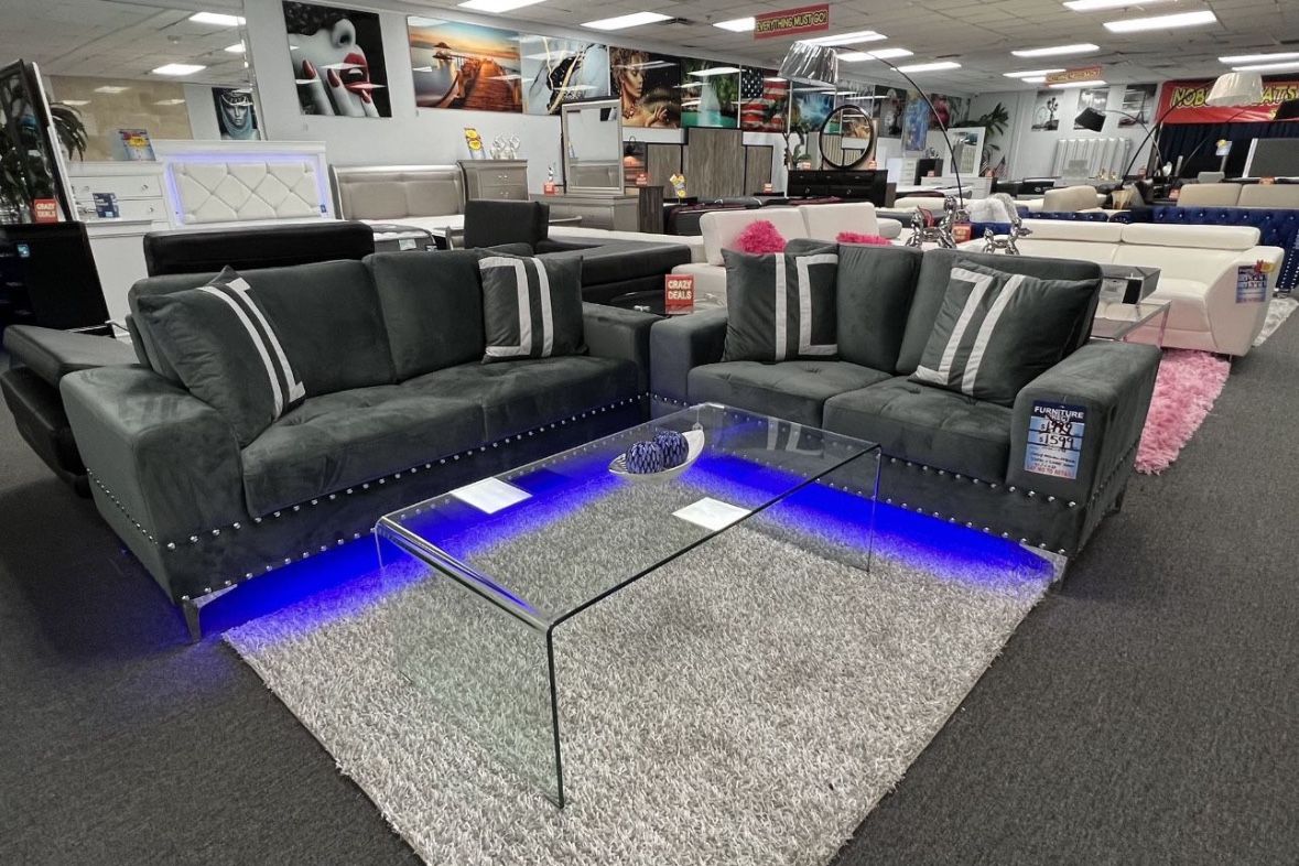 Beautiful Modern Sofa And Loveseat Living Room Furniture Set On Sale Now For Only 899 (Limited Time Sale)!