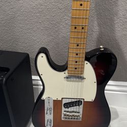 2018 Fender Telecaster Player SERIES LEFT HANDED Sunburst And Amp 