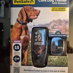 Two petsafe core dog trainers with remote
