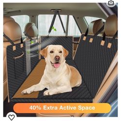 *NEW* *NEW* Lekespring Dog Car Seat Cover with Hard Bottom, Car Back Seat Extender