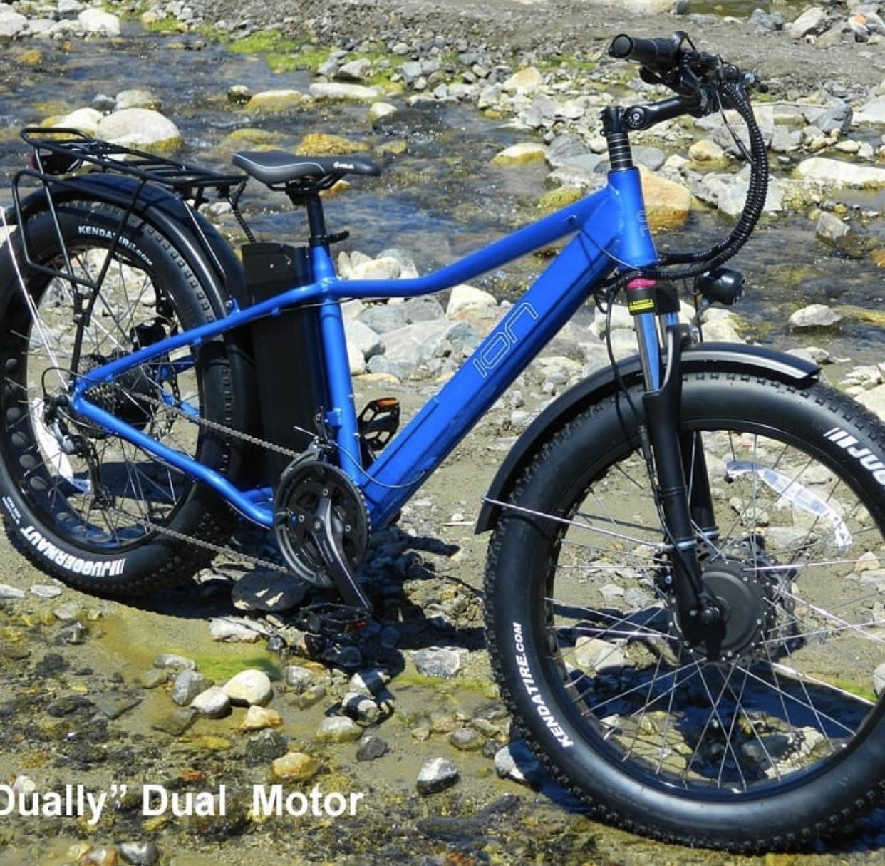 ION Dually Super Cruiser Dual Motor 27 Speed Fat Tire All Terrain - eBike - Electric Bike