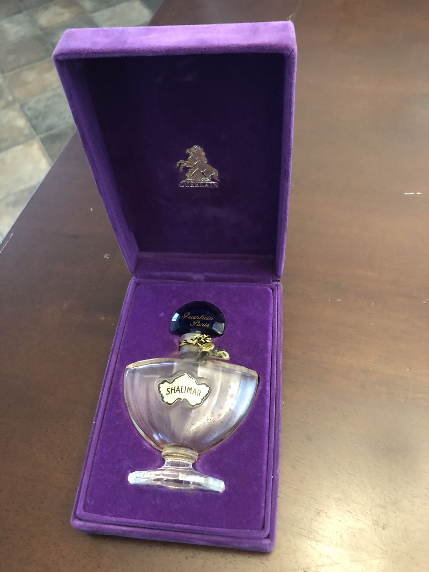 ANTIQUE Guerlain Paris Shalimar Batwing Perfume in Original Case