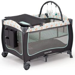 Pamo babe portable playpen with changing table