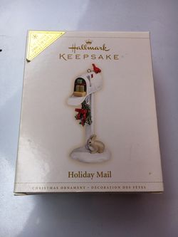 Hallmark Holiday Mail Christmas Ornament from 2006 Vintage Holiday Season Collectible Figurine