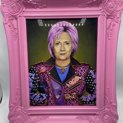 “Punk Hillary” By Scott Scheidly Fine Art Numbered Framed Print /50