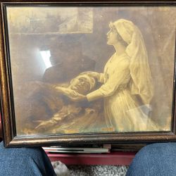 Vintage Art/picture Frame 