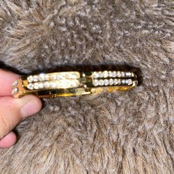 Brand New Golden Bracelet With Diamonds