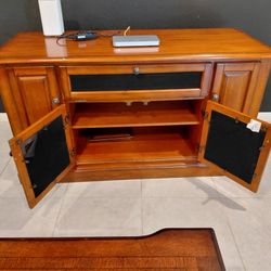 Solid Wood Entertainment Center / TV Stand