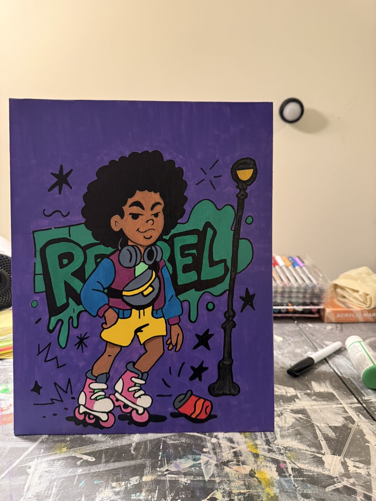 Colorful Wall Art – Original Painting – 11x14