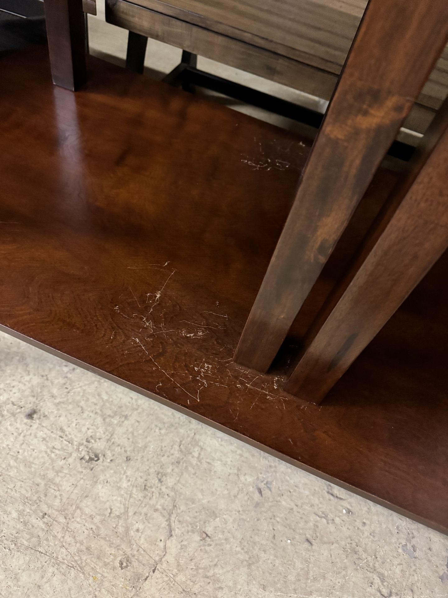 3 Piece Cherry Finish Table Set. Only $49!