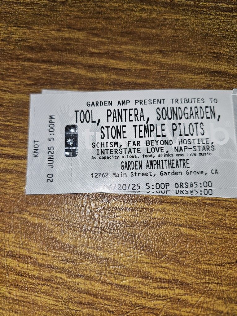 FREE 2 Concert Tickets