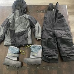 Boys Columbia Snow Suit Sets Size 4-5