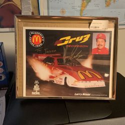 Framed autographed picture of   Cruz Pedregon