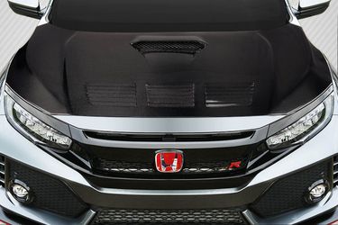 Blemished 2017-2021 Honda Civic TypeR Carbon Creations EVS Hood - 1 Piece