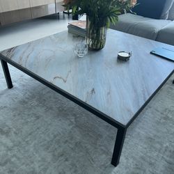 Custom made marble coffee table