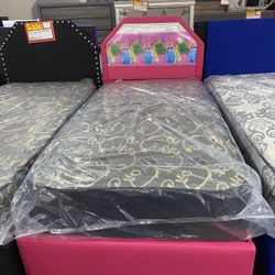 Twin Bed with Mattress 