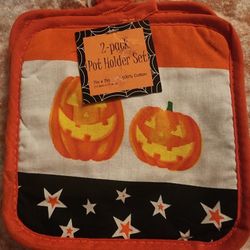 Halloween 2 Pack Pot Holder Set