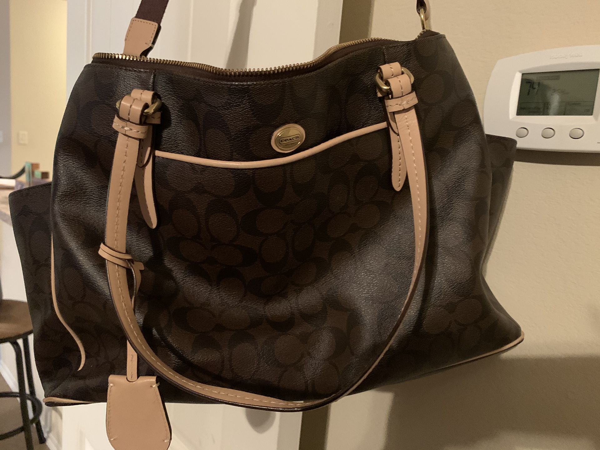 Authentic Coach Diaper Bag