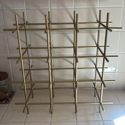Gold (iron) wine rack mcm style