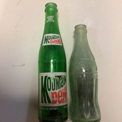 Mountain Dew And Coke Bottle. $10 