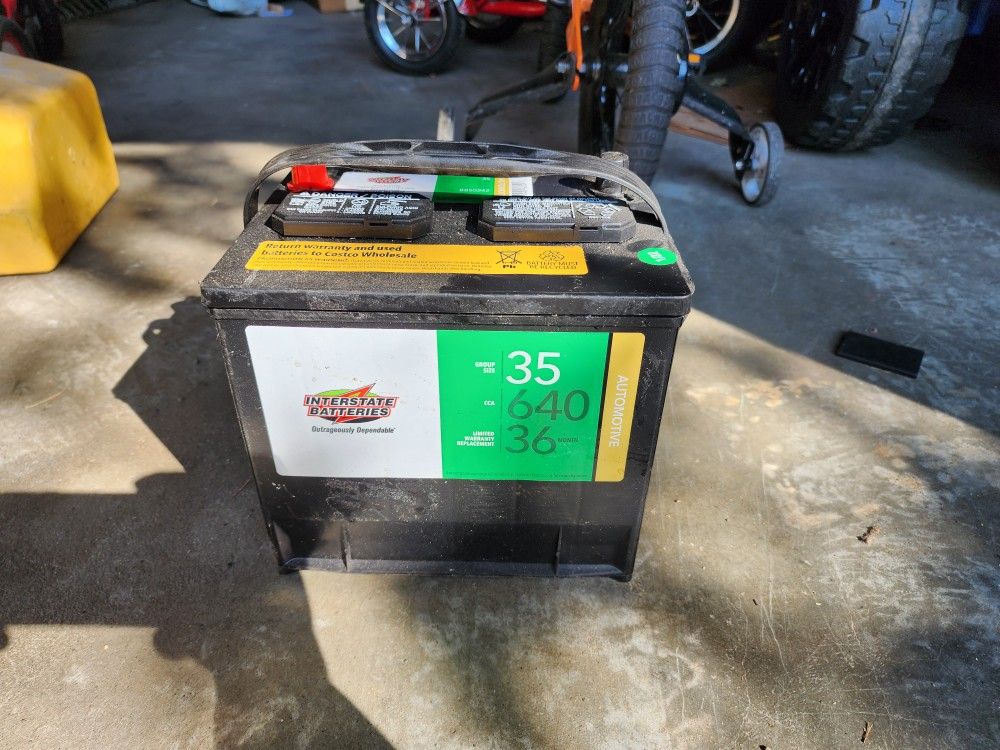 Brand New Interstate Car Battery Group Size 35 CCA 640 for Sale in