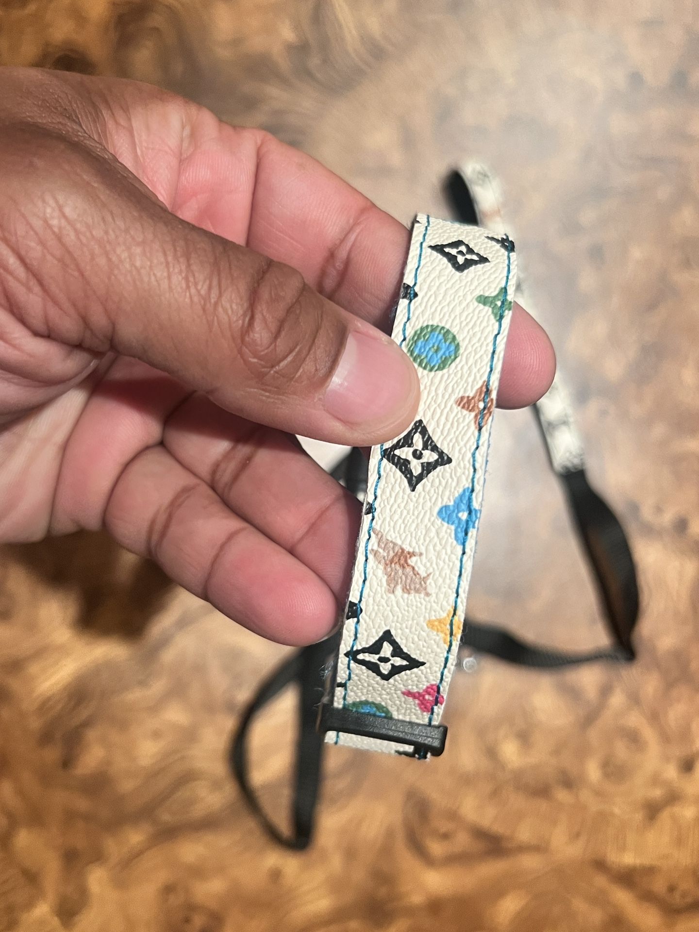 Custom LV Collar & Leash Set