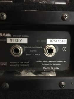 Yamaha s112 IV speakers for Sale in North Las Vegas, NV - OfferUp