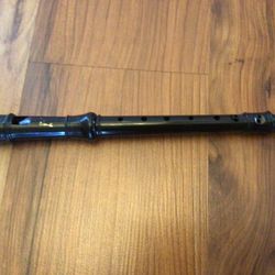 Prelude Black Soprano Recorder with case