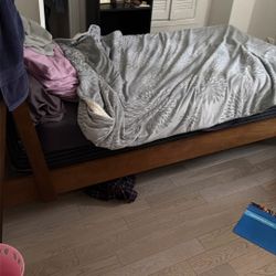 Twin Bed Frame + Mattress – Clean, Comfortable & Ready to Go!