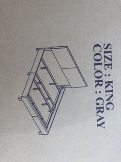 Grey King Bed New In The Box