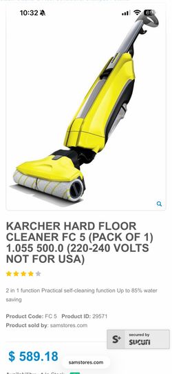 Karcher hard floor cleaner