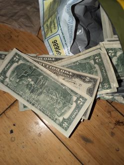2 dollar bills lot. 1000 bills