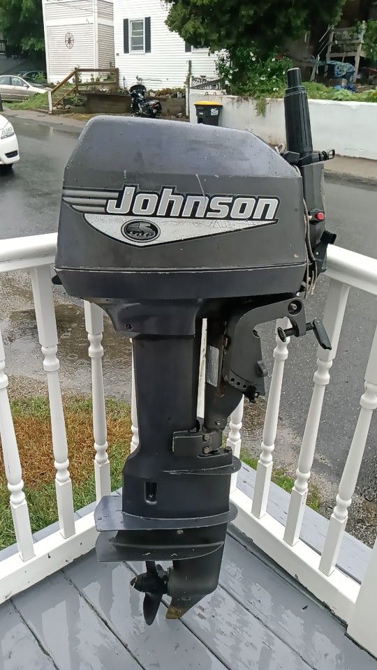 Great 99 6hp Johnson long shaft 2 stroke $500 or trade for a short shaft 8-15hp I need 