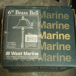 6 inch brass bell west marine