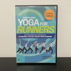 Runners World Yoga For Runners DVD 2 Disc Set Rebecca Pacheco Workout Recovery
