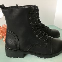 Black Combat Boots, Size 9 1/2