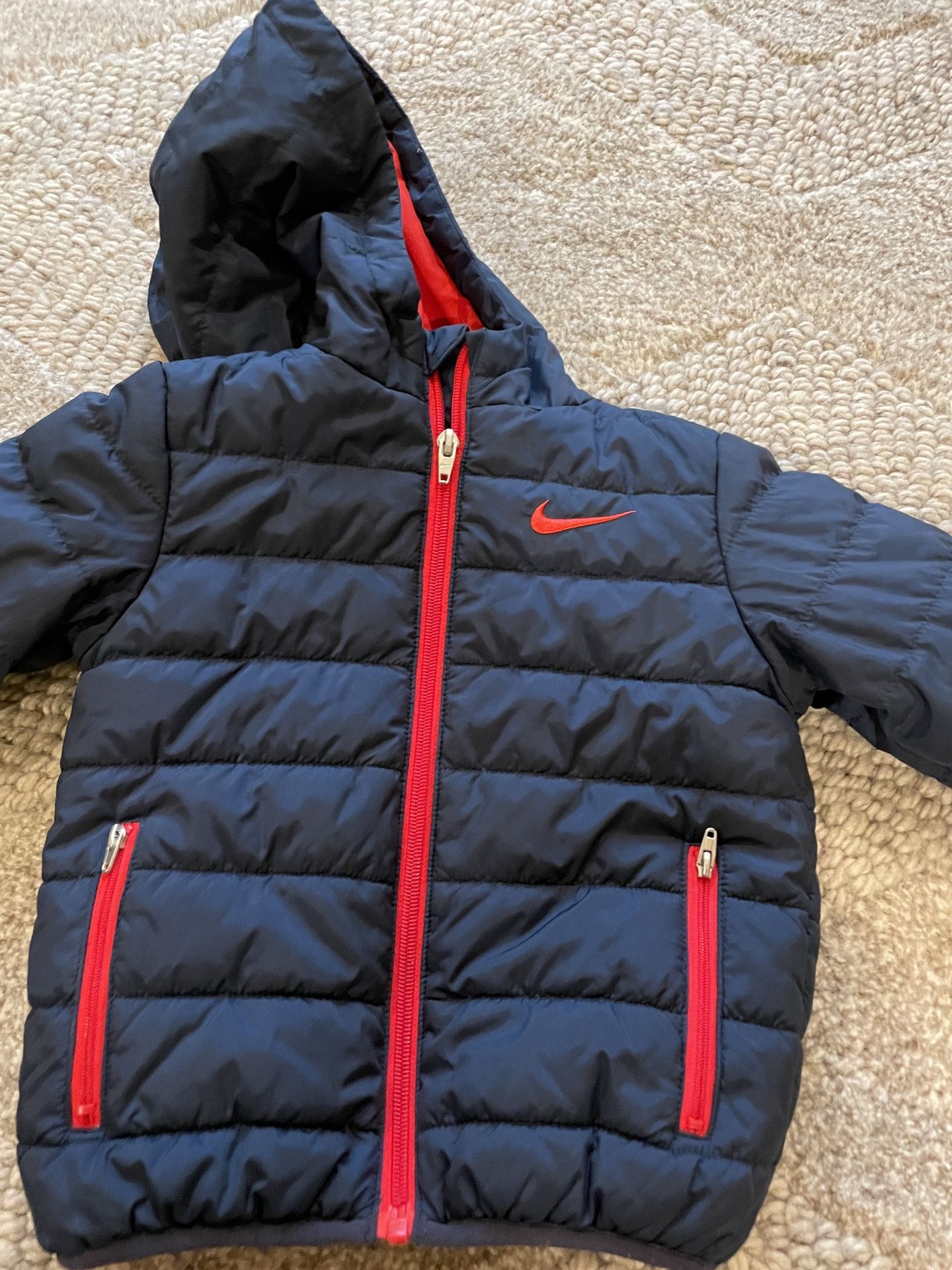 Brand New Nike 3t Hooded Puffer Down Jacket Toddler Little Kids Boy Girl 