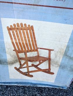 Deluxe Vintage Wood Folding Rocking Chair