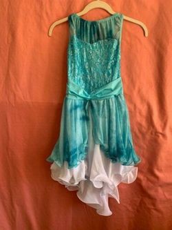 Baton, dance or ice skating dress, Elsa style, xl child and adult medium