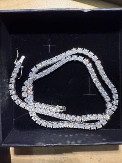 Moissanite Tennis Chain 4MM