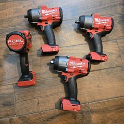 Milwaukee M18  18-Volt FUEL 2967-20 1/2" Impact Wrench Tool-Only $245 EACH