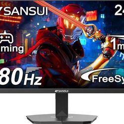 SANSUI 24 Inch Gaming Monitor 180Hz, DP 1.4 & HDMI 2.0 Ports High Refresh Rate Computer Monitor, Racing FPS RTS Modes, 1ms Response Time 110% sRGB