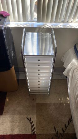 Storage Cart. Utility Cart With 10 Drawers.