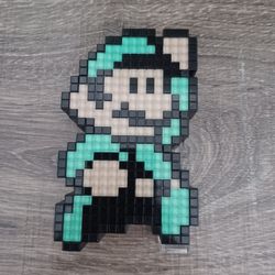 Pixel Pal Super Mario 3 Luigi Light Up Display 