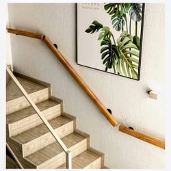 5.5FT Wooden Stair Handrails