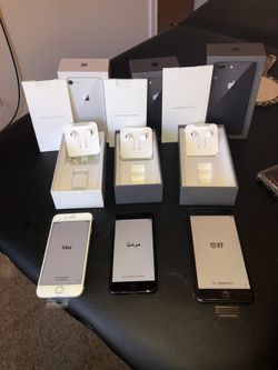 2 Brand new never used iPhone 8 (One Plus)