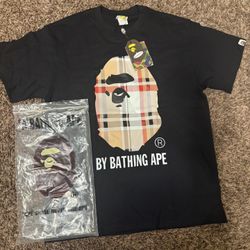 Bape Burberry Shirt Size M 