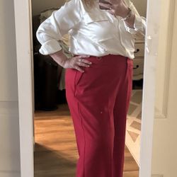 Women’s Lane Bryant Red Dress Slacks size 18